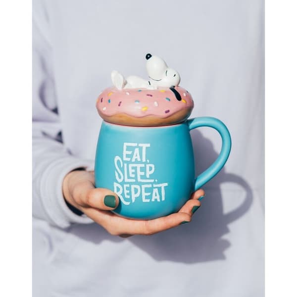 3D-muki, 500 ml:n tilavuus, Eat Sleep Repeat Design