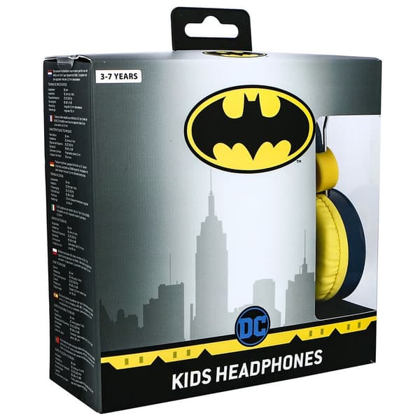Batman-logohovedtelefoner, kablet, letvægtsdesign