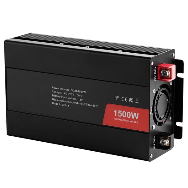 1500W modifierad sinusvågsväxelriktare, 12V-230V