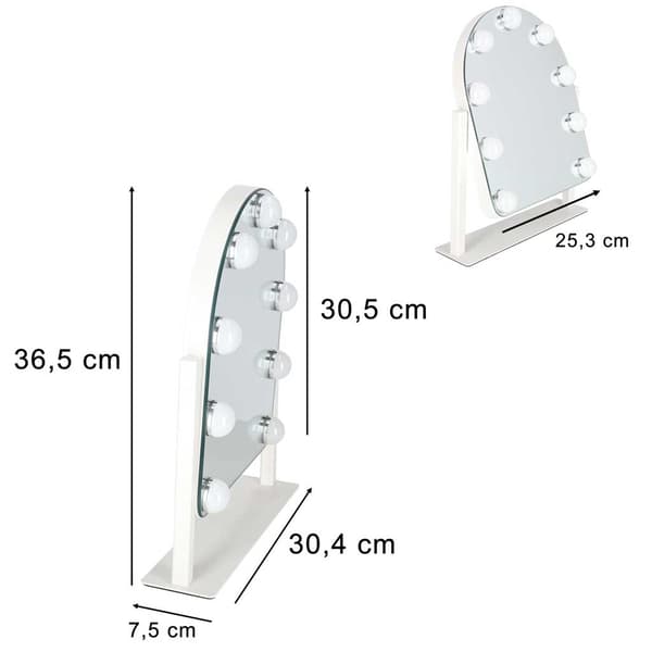 LED-meikkipeili 9 lampulla