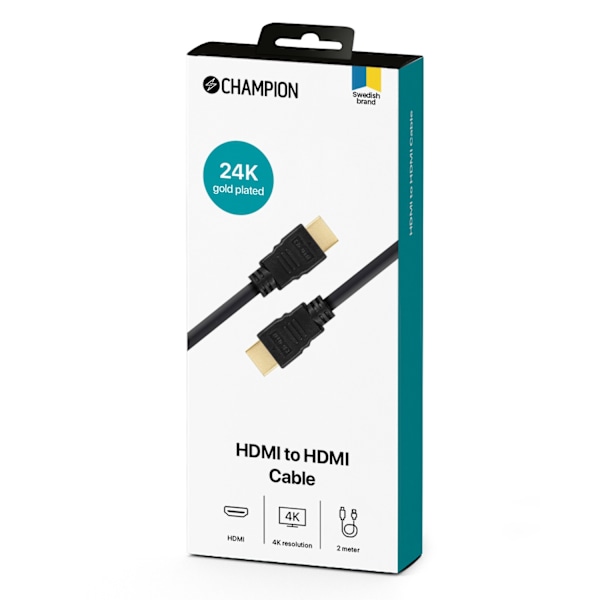 HDMI-kabel Ha-Ha Svart 2.0m