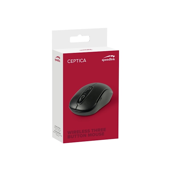 SPEEDLINK Ceptica - Mus - højre- og venstrehåndet - 3 knapper - trådløs - 2,4 GHz