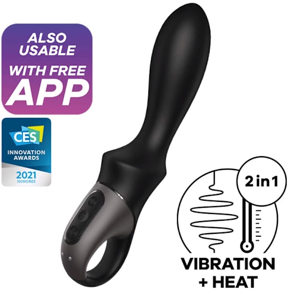 Satisfyer - Heat Climax Anal Vibrator App musta