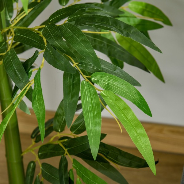 Kunstig Bambus Stor Kunstig Plante, 160 Cm, Til Kontor Og Hjem, I Plastpotte, Nem At Vedligeholde