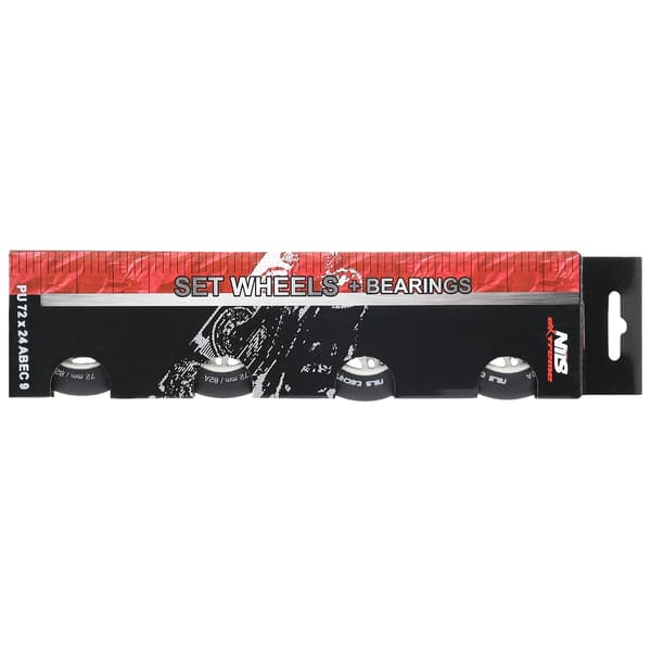 Musta 76x24 82A PU-pyörät ja ABEC-9 laakerit