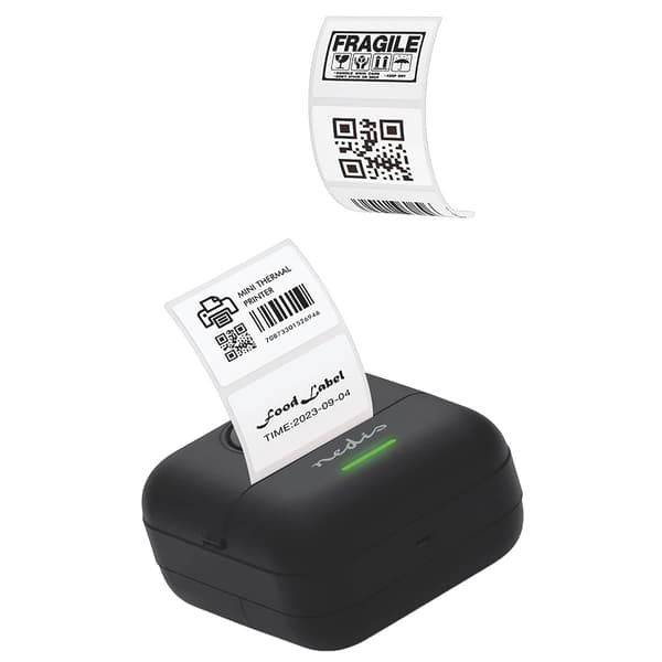 Mobil termisk printer, blækfri, Bluetooth, 200 DPI