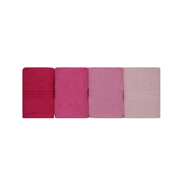 Handduksset (4 delar) Rainbow - Rosa