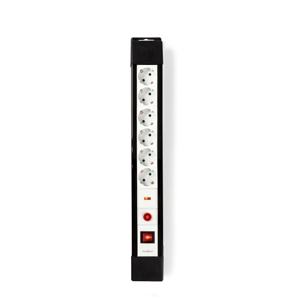 Overspænding Beskyttet Extension Socket | 6-vejs | Stikprop med sidebens jord / Type F (CEE 7/7) | 3.00 m | 3500 W | 16 A | Slags jordforbindelse: Sid
