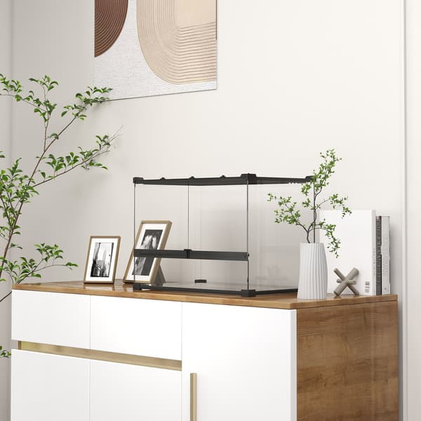 Glasterrarium til krybdyr, vandtæt base, lås