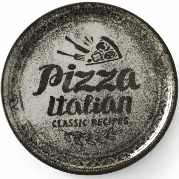 Opskrift Collection Sort porcelæn pizza tallerken, diameter. 31 cm - sæt med 6 stk.