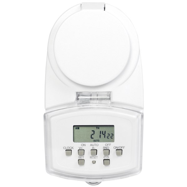 Udendørs timer Digital 1800W IP44