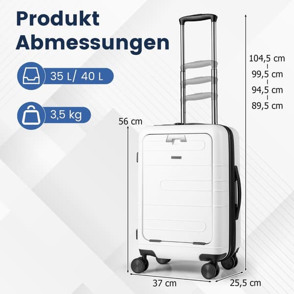 Udvidelig 20"" letvægts PC Hardshell-håndbagage