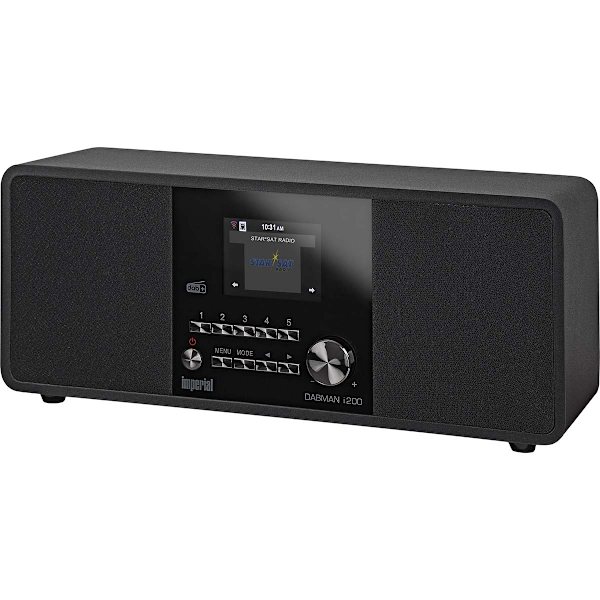 DABMAN i200 Multifunktionell stereoradio DAB+ / FM / Internet Svart