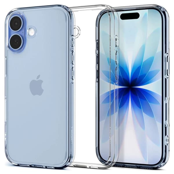 Spigen Ultra Hybrid -kotelo iPhone 17:lle - läpinäkyvä