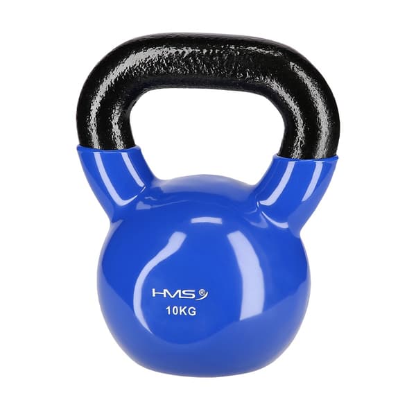 10 kg Støbejern Kettlebell – Blå