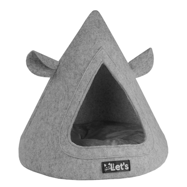 Lad os sove Pet Cave TeePee Grijs
