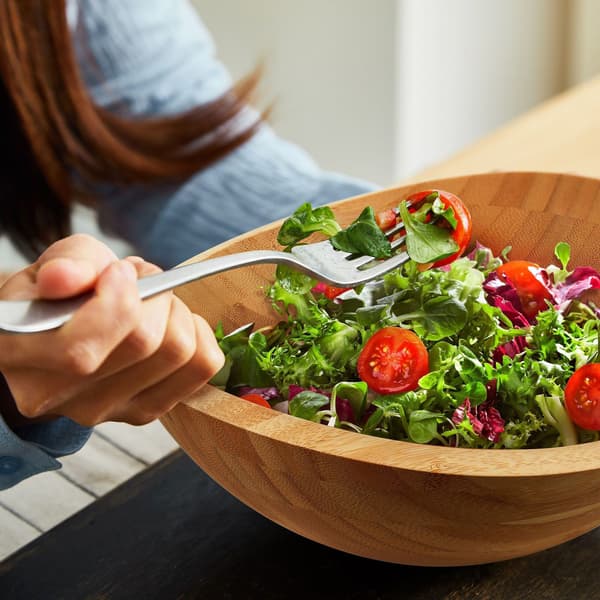 Bambuinen soikea salaattikulho – Luonnonmukainen, helppo puhdistaa