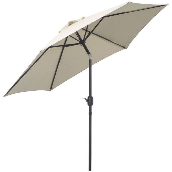 Outsunny hopfällbart paraply parasoll trädgård paraply marknadsp