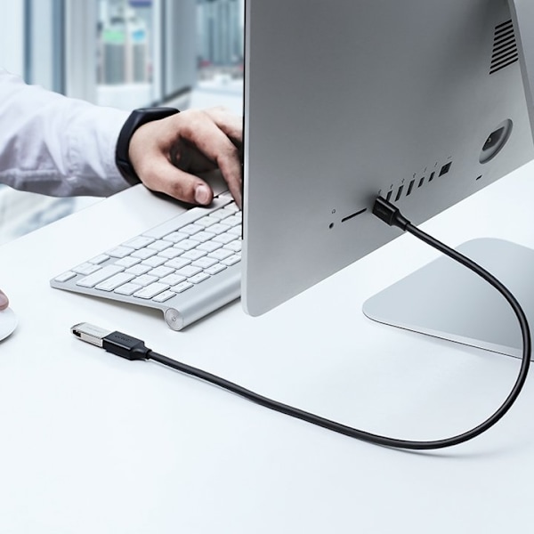 USB 3.0 forlængerkabel 1m sort