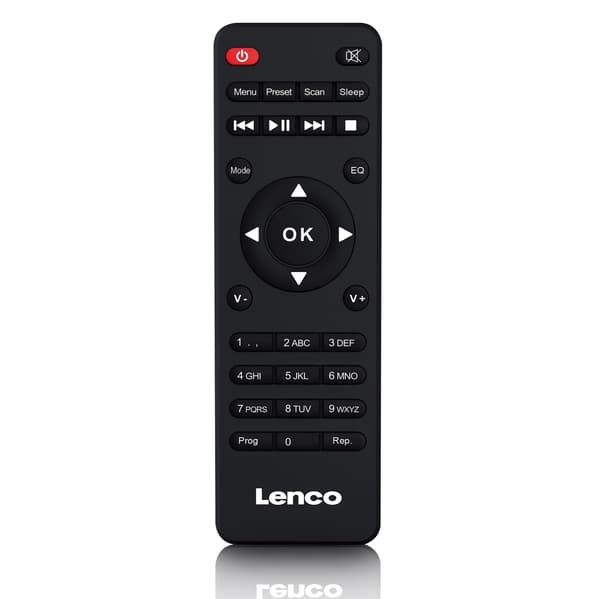 Internet/DAB+ Radio Bluetooth CD MP3-spelare, Svart