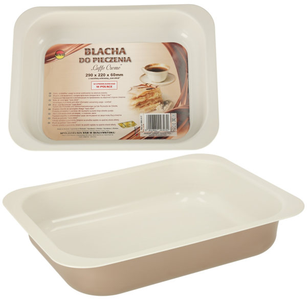 Bageplade stemplet 29cm x 22cm x 60cm brun