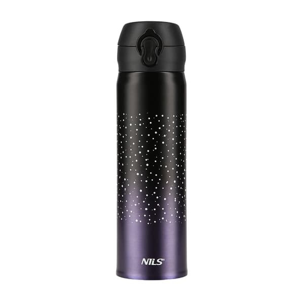 Violett termisk kopp, isolerad, läckagesäker, 11 oz