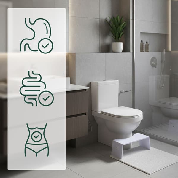 Sammenklappelig bambus toiletskammel – skridsikker, pladsbesparende
