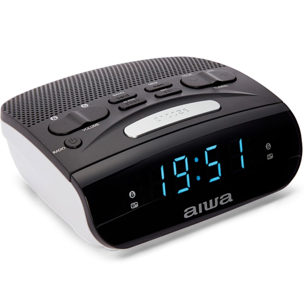 Clockradio med dobbelte alarmer