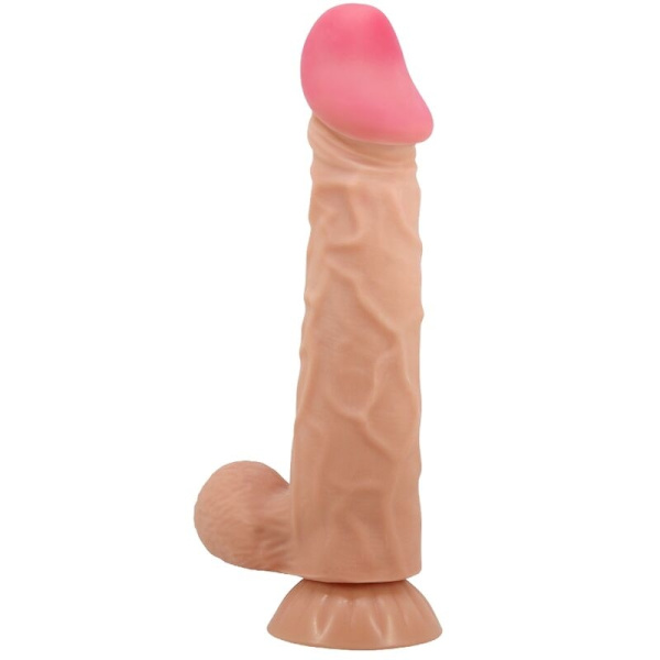 Pretty Love - Sliding Skin Series Realistisk Dildo Med Sliding Skin Sugekop 24 Cm