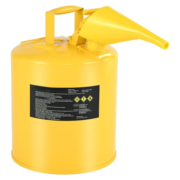 Dieselsäkerhetsdunk 5 gallon typ I, flamskydd, tratt