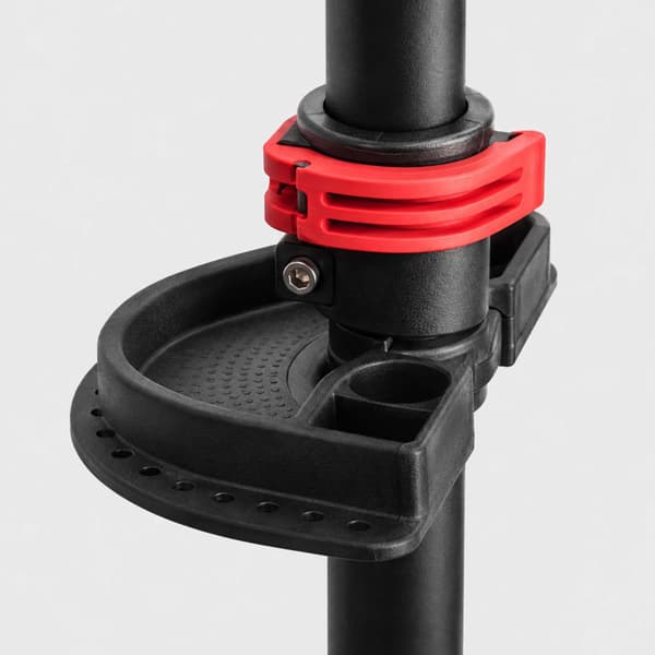 Højdejusterbart cykelreparationsstativ, sort, 30 kg kapacitet