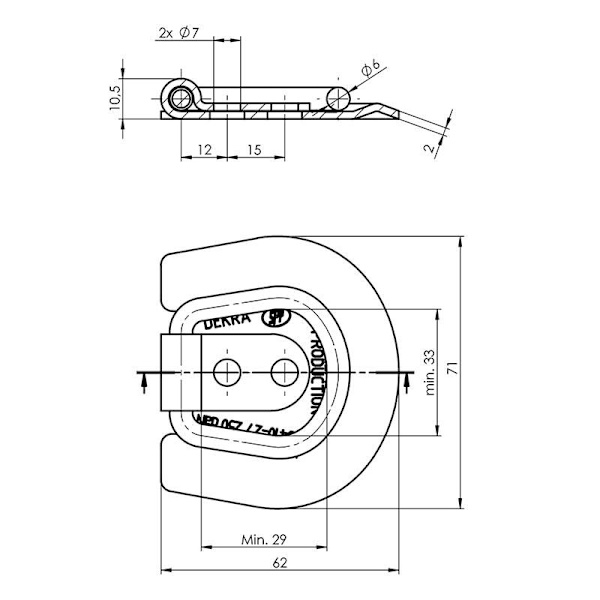 Lastin kiinnitysankkuri SPP UP-03B