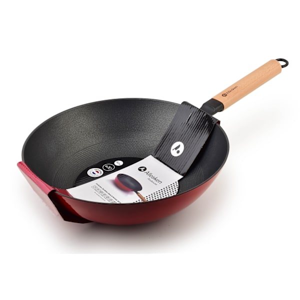 Rodeluxe Non-stick Wok 30 cm - Täydellinen aasialaiseen ruoanlaittoon