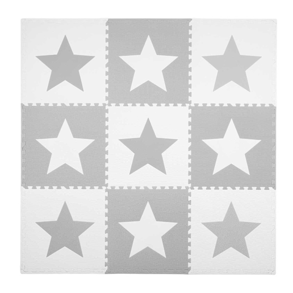 Stora skumgolvspussel Schackbräde 180x180 cm 9 delar - Stjärnor