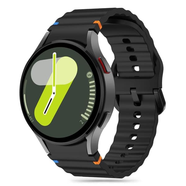 Tech-Protect Silikone Sportsurrem Galaxy Watch 4/5/5 Pro/6/7/Fe - Sort