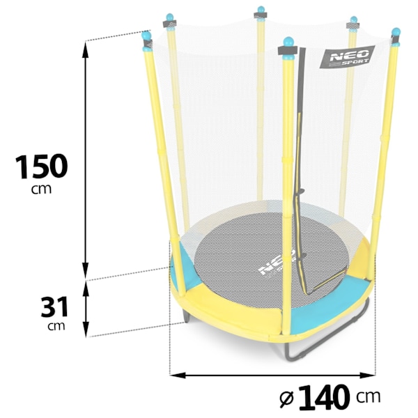 Barnstudsmatta för trädgården 140 cm (4,5 ft) Neo-Sport