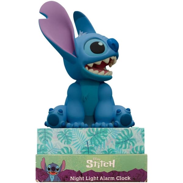 3D-lamppu herätyskellolla, Disney Stitch Design