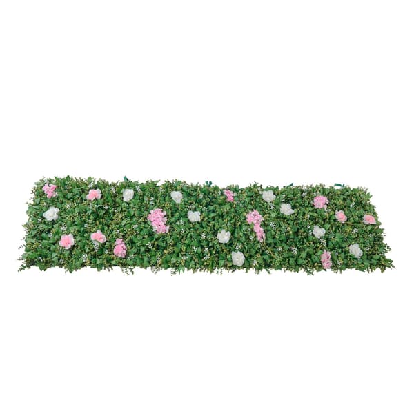 Kunstige buksbom vægpaneler, 2-pak, 2 x 8 fod