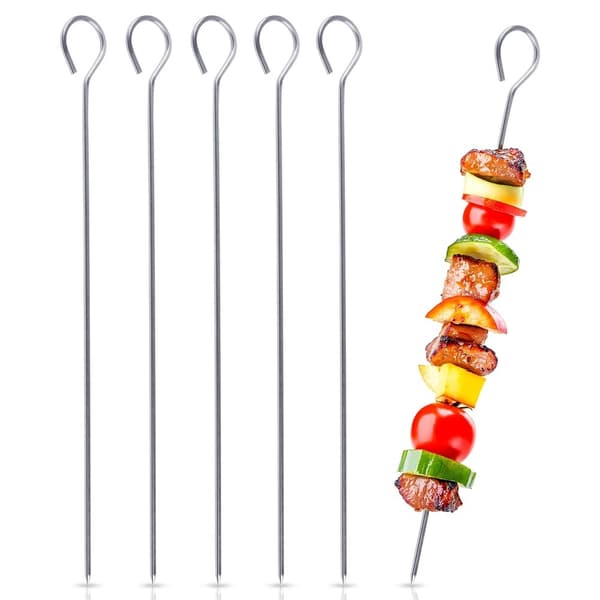 Grillspett i rostfritt stål, 40 cm, 6-pack