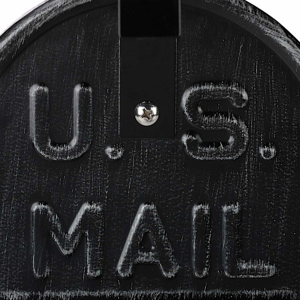 Amerikansk postkasse sort
