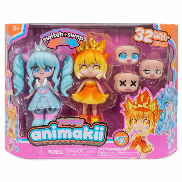 Anime-inspirerat dockset med 32 stilkombinationer