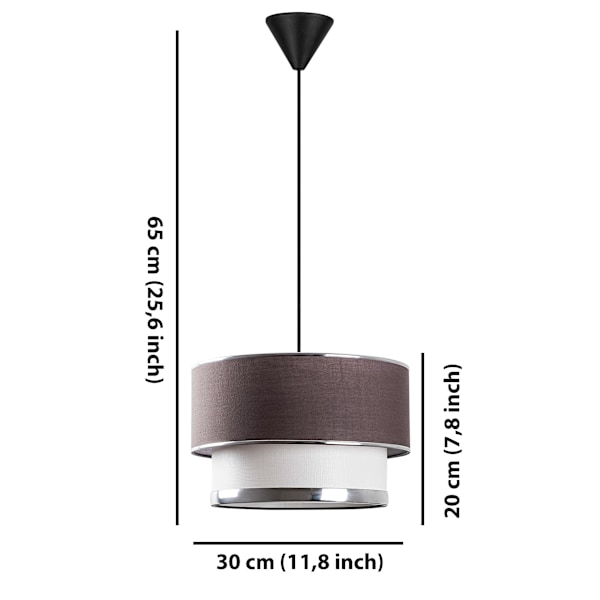 Ljuskrona tårta - Anracit, Silver