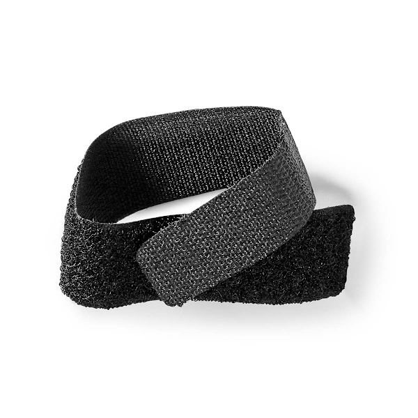 Kabel Management | Hook og Loop | Låst | 6 stk. | Nylon | Sort