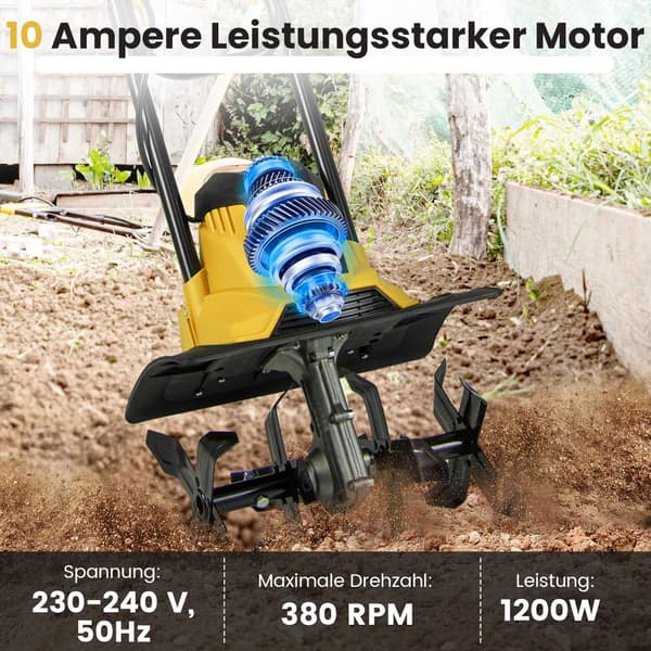Elektrisk rorpind 1200W, 36cm Bredde, 22cm Dybde