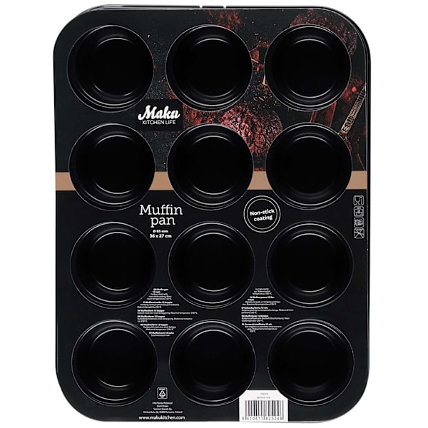 Muffinform 36 x 27 cm non-stick bageplade