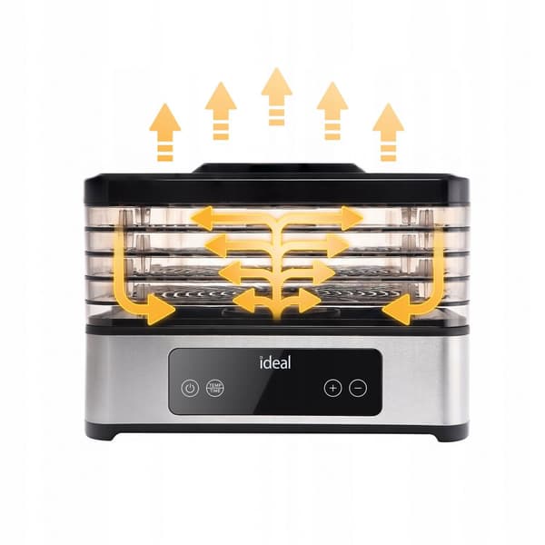 Madtørrer 400W, 5 bakker, timer, temperaturkontrol