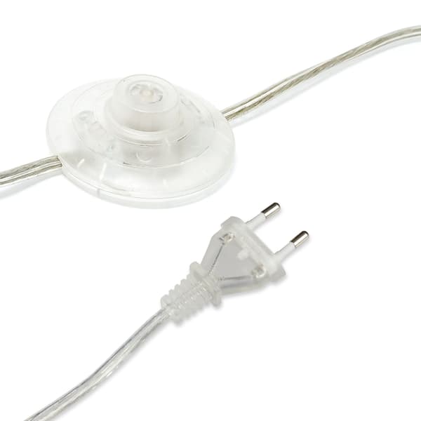Gulvlampe med sorte krystaller