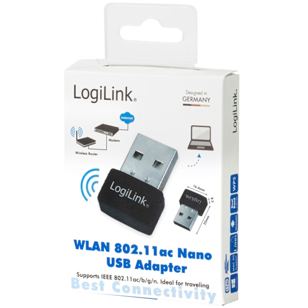 USB 2.0 Wifi-adapter AC 600Mbit/s