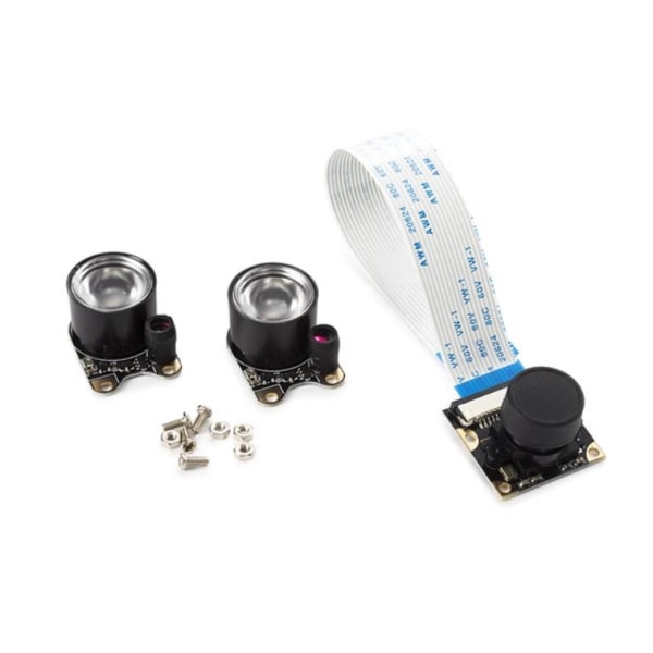 Kameramodul med 2 Ir-lampor för Raspberry Pi®