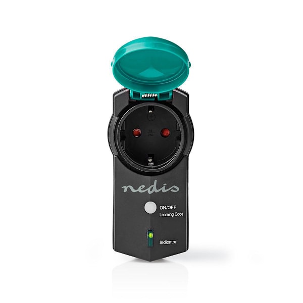RF Plug | Mesh / 433 MHz | IP44 | 3680 W | Jordad kontakt / Typ F (CEE 7/7) | -20 - 50 °C | Grön / Svart